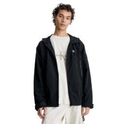 Calvin Klein Recycled Nylon Hooded Windbreaker