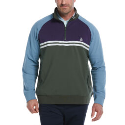 Original Penguin Quarter Zip Colour Block