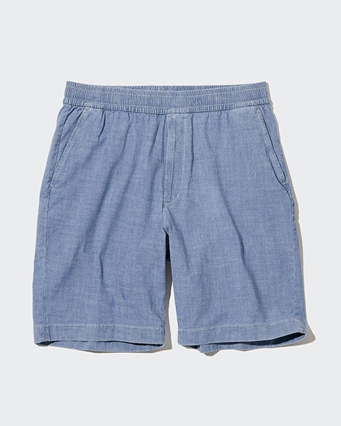 Uniqlo Chambray Stretch Easy Shorts